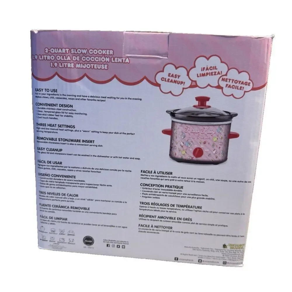 Hello Kitty and Friends Pink Hearts Slow Cooker